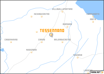 map of Tessennano