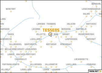 map of Tessens