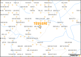 map of Tessépe