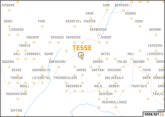 map of Tessé