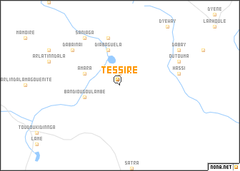 map of Tessiré