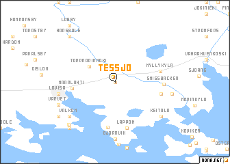 map of Tessjö