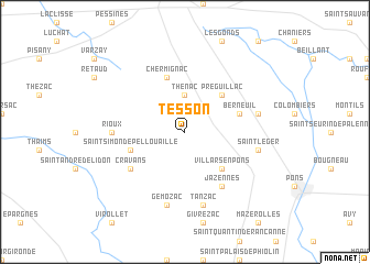 map of Tesson