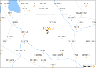 map of Tesso