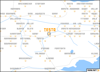 map of Testa