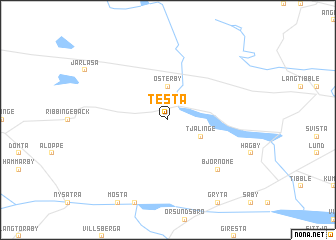 map of Testa