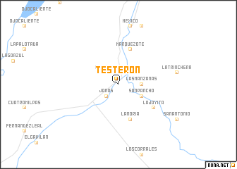 map of Testerón