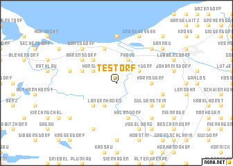 map of Testorf