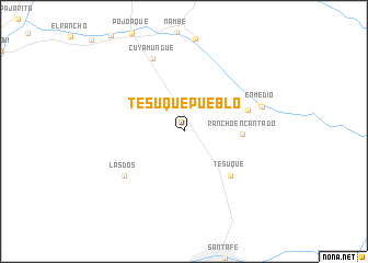 map of Tesuque Pueblo