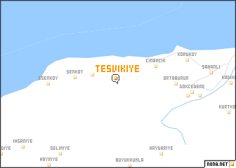 map of Teşvikiye