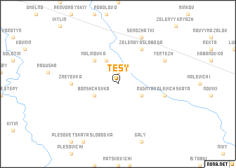 map of Tesy