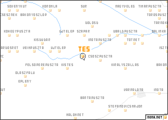 map of Tés