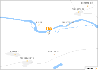 map of Tes\