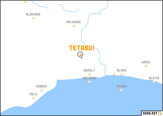 map of Tetabui