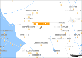 map of Tetameche