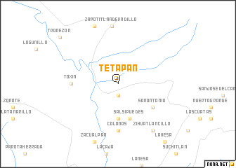 map of Tetapán