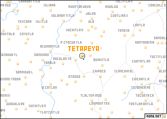 map of Tetapeya