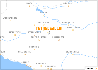 map of Tetas de Julia