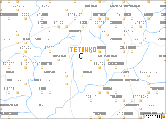 map of Tetawko