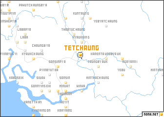 map of Tetchaung