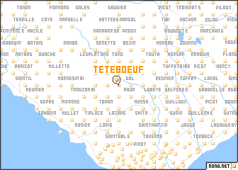 map of Tête Bœuf