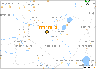map of Tetecala