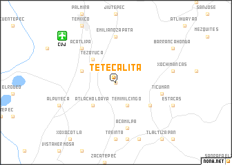 map of Tetecalita