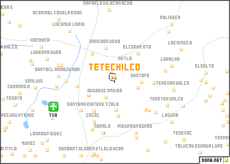 map of Tetechilco