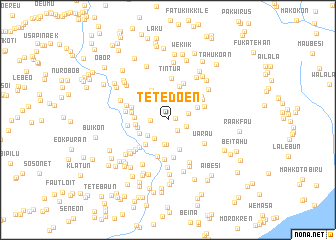 map of Tetedoen