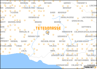 map of Tête Donasse