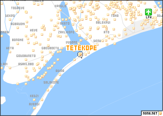 map of Tetekope