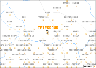 map of Tetekrowa