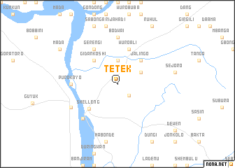 map of Tetek