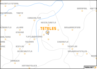 map of Teteles