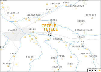 map of Tetele