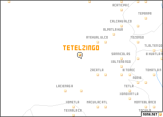 map of Tetelzingo