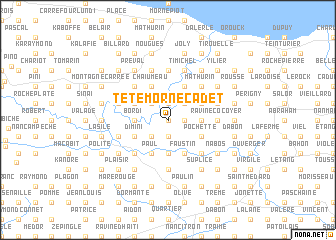 map of Tête Morne Cadet