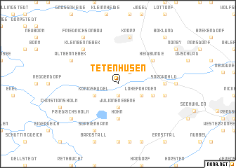 map of Tetenhusen