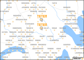 map of Teten