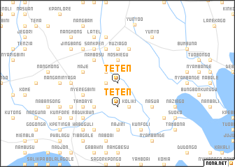 map of Teten