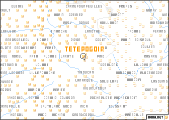 map of Tête Pogoir