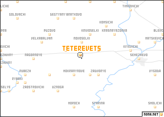 map of Teterevets