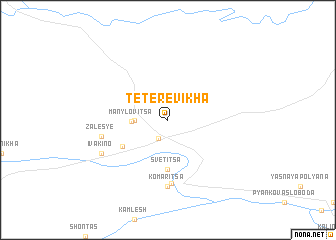 map of Teterevikha