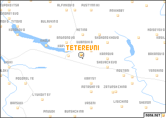 map of Teterevni