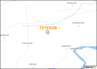 map of Tetërina