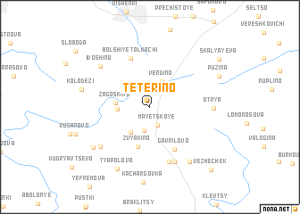 map of Tetërino