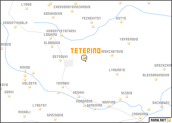 map of Tetërino