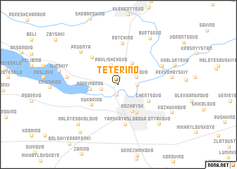 map of Tetërino