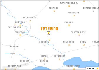 map of Tetërino