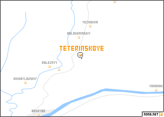 map of Teterinskoye